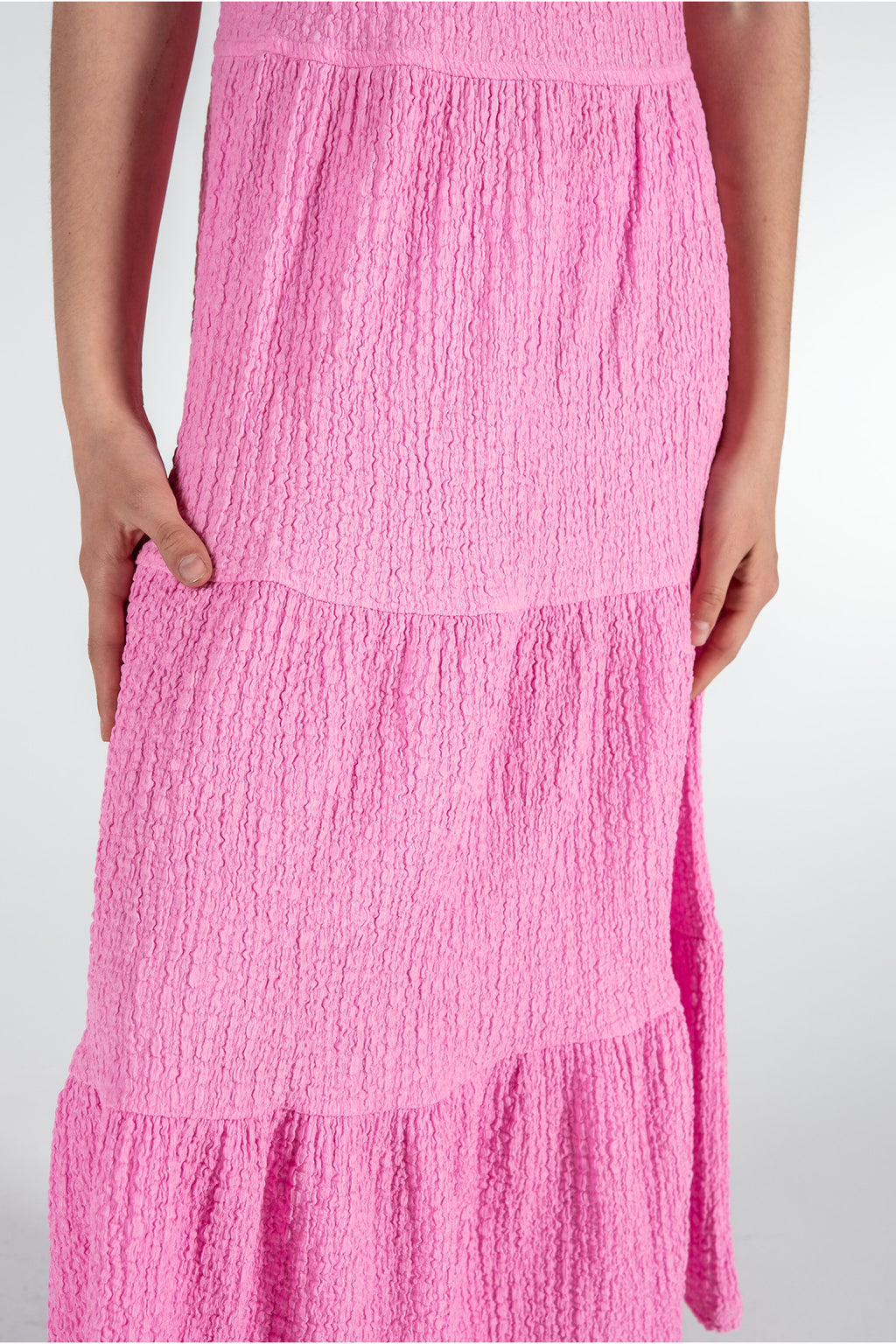 Kız Çocuk Bürümcük Elbise / Farklı Renk Seçenekleriyle - Pembe