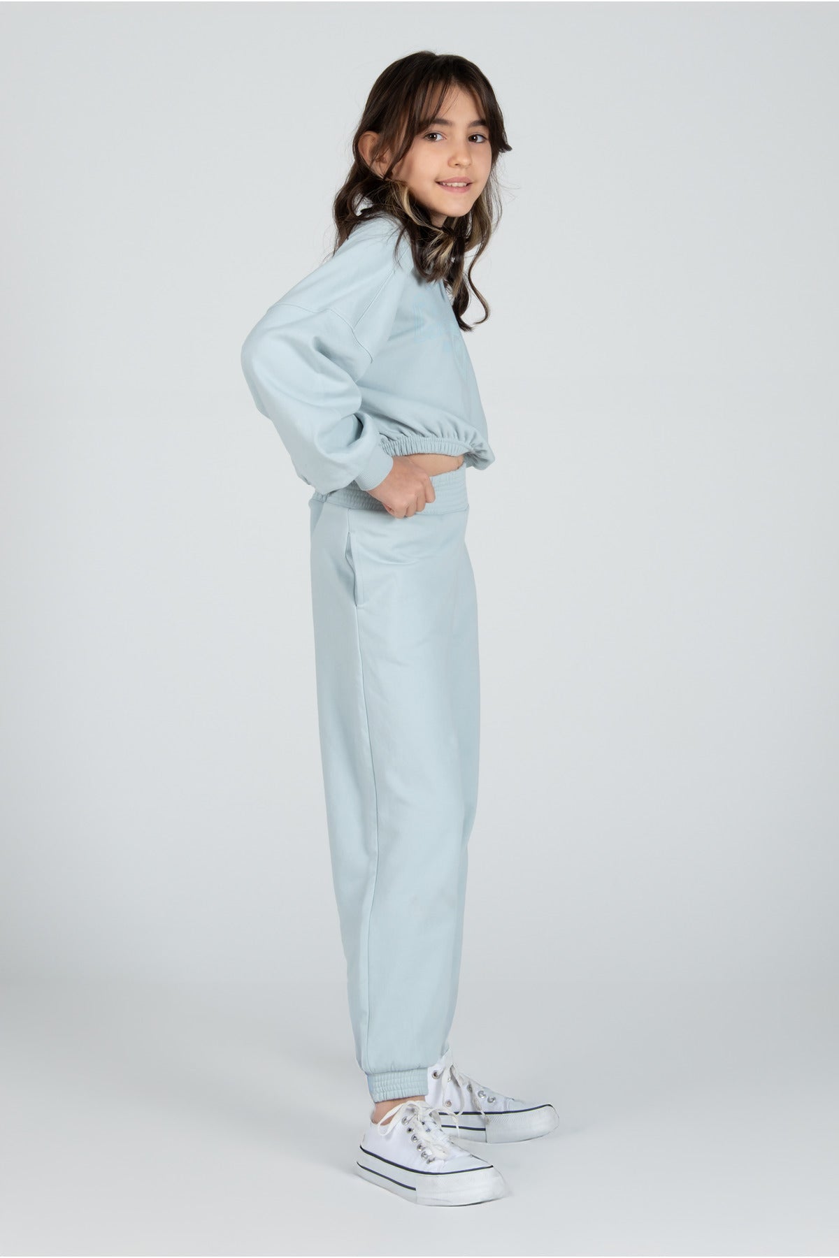 Kız Çocuk Eşofman Takımı – Sweatshirt & Jogger | 3 Renk Seçenekli