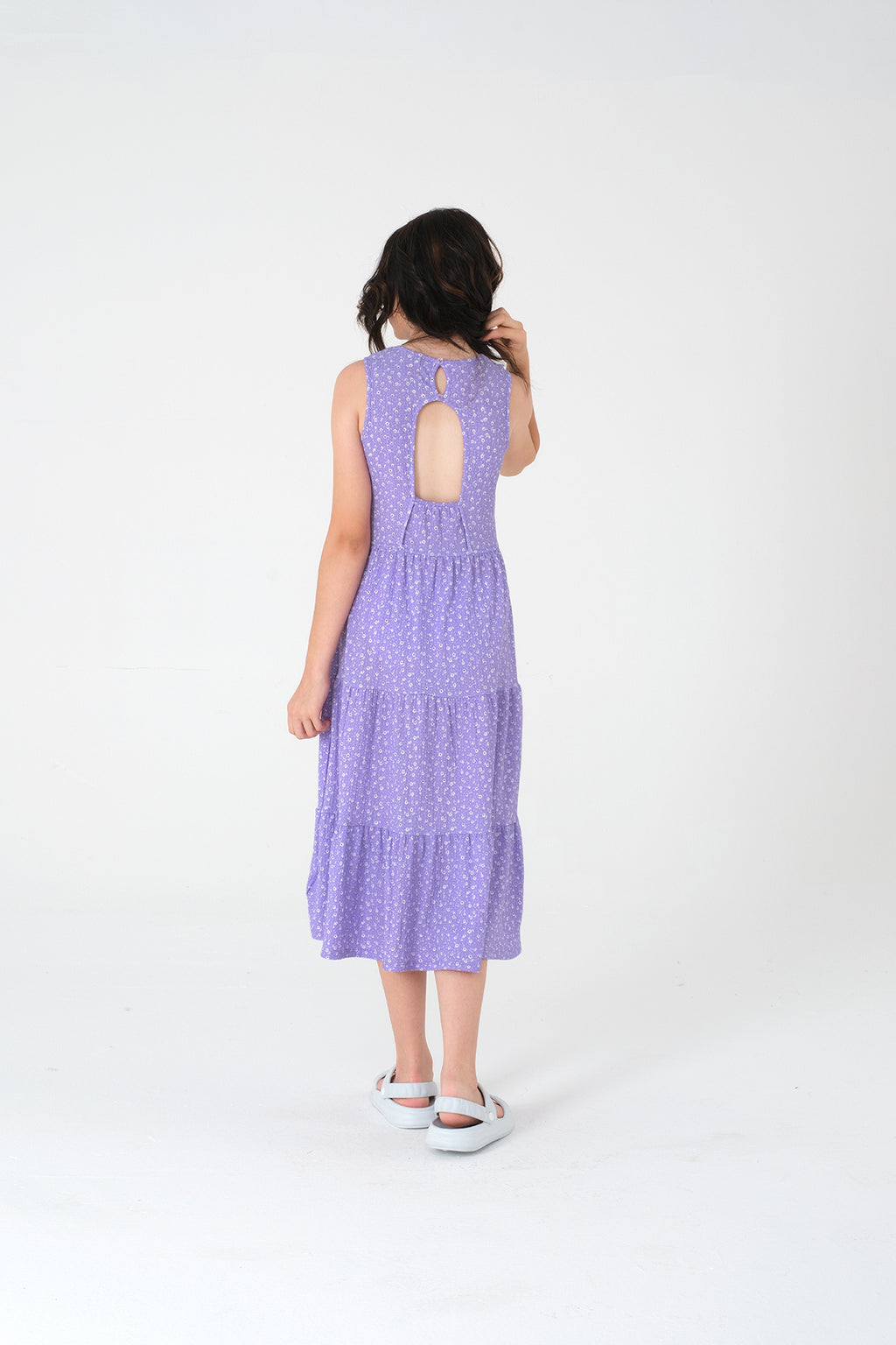 Kız Çocuk Bürümcük Elbise / Farklı Renk Seçenekleriyle - Lila