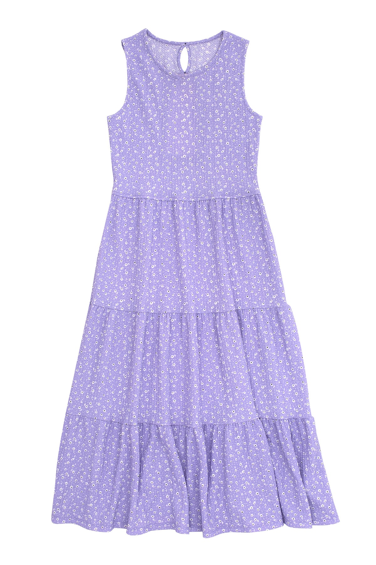 Kız Çocuk Bürümcük Elbise / Farklı Renk Seçenekleriyle - Lila