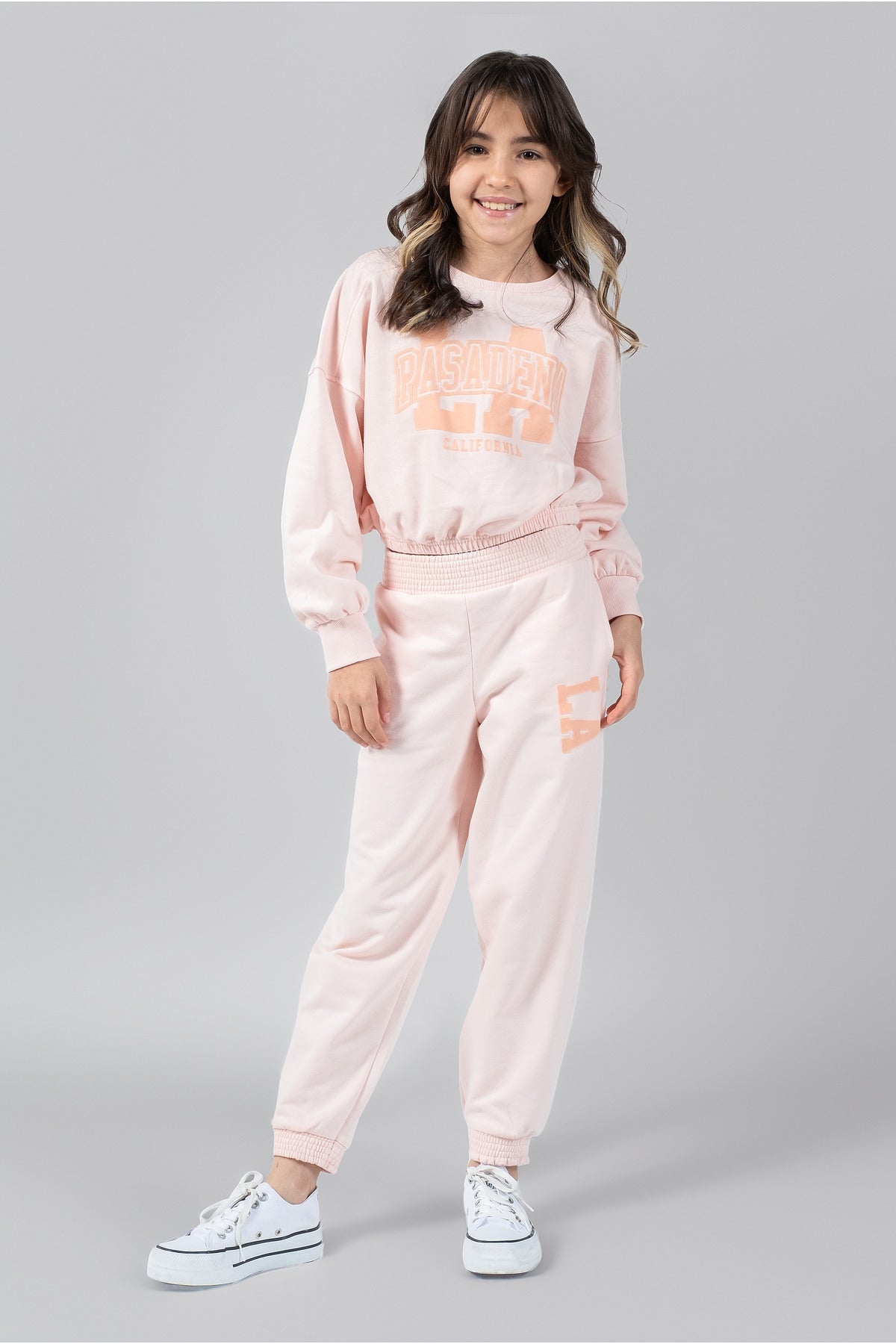 Kız Çocuk Eşofman Takımı – Sweatshirt & Jogger | 3 Renk Seçenekli