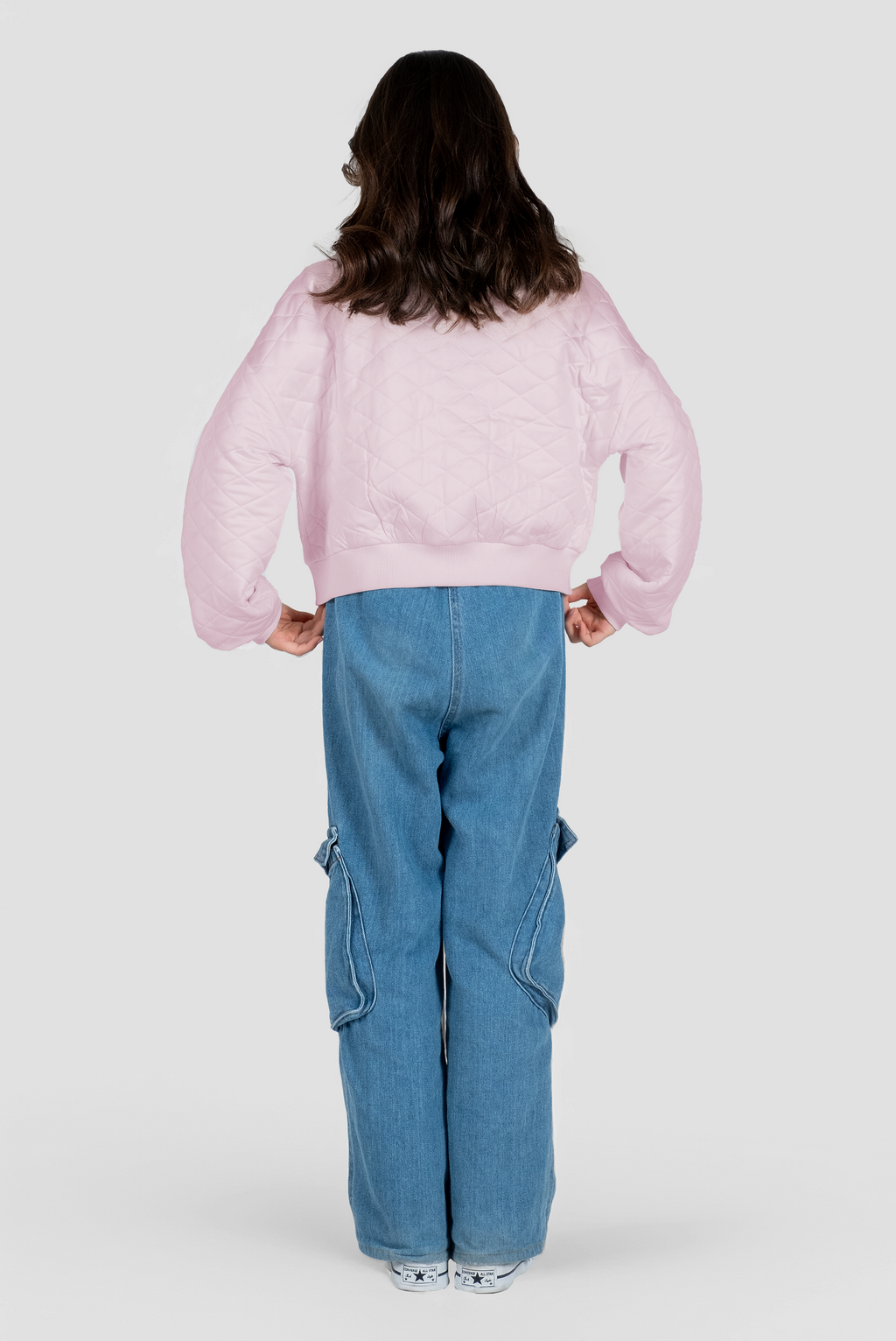 Kız Çocuk Kapitone Ceket – Kelebek Detaylı, Fermuarlı & Düğmeli | 3 Renk Seçeneği