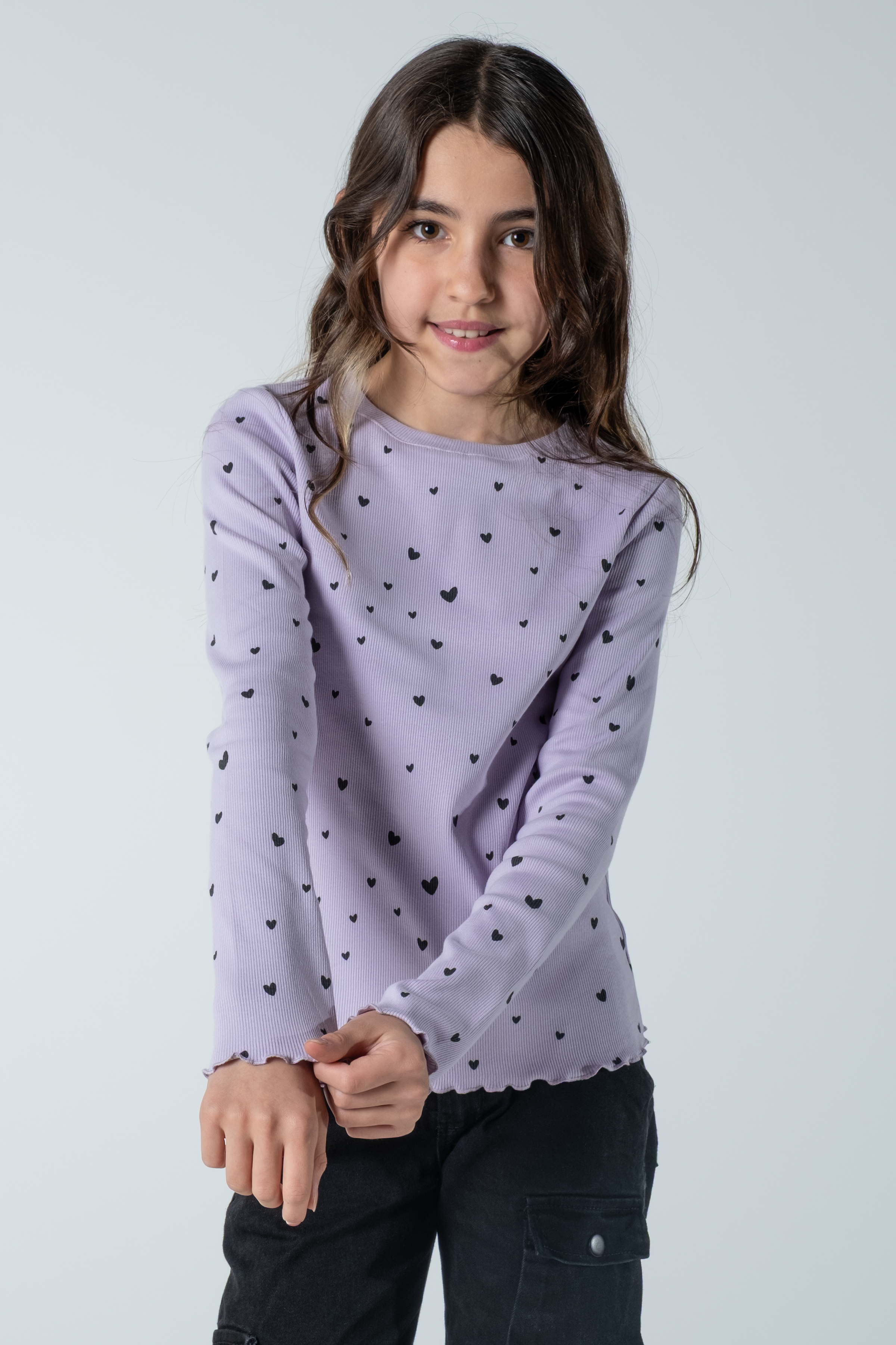 Kız Çocuk Uzun Kollu Fitilli Bluz – Rahat & Şık Tasarım (3 Renk Seçeneği)