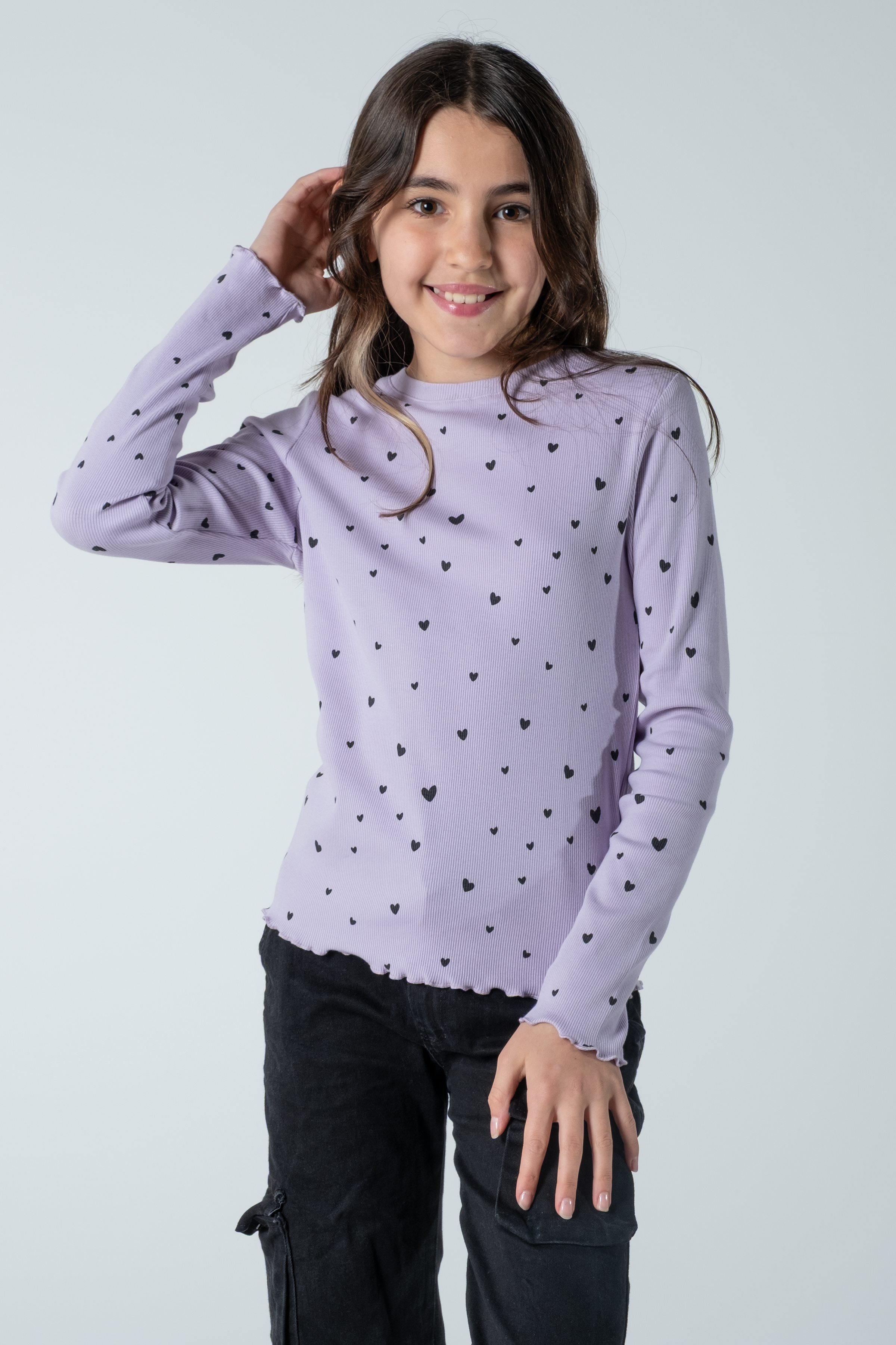 Kız Çocuk Uzun Kollu Fitilli Bluz – Rahat & Şık Tasarım (3 Renk Seçeneği)