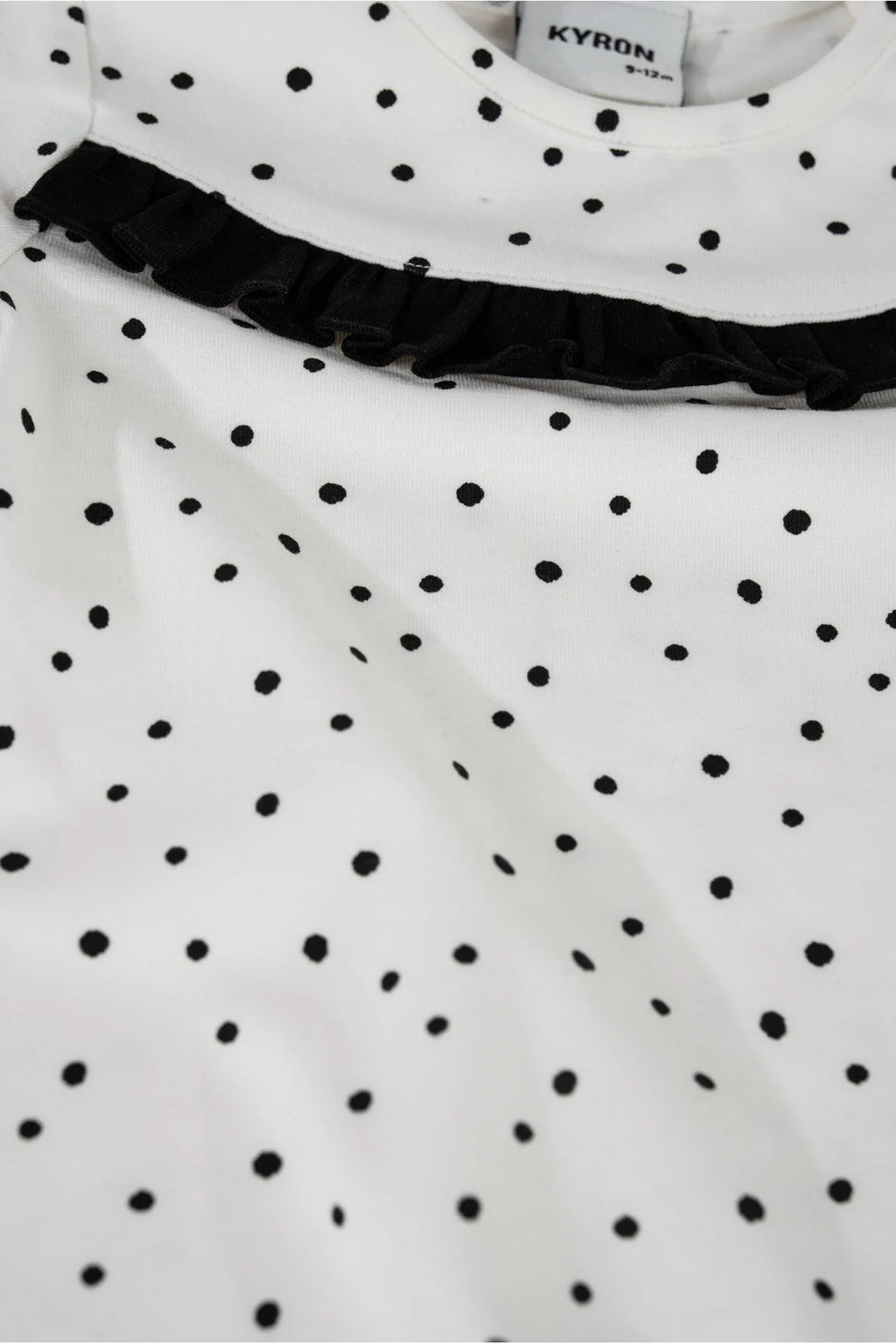 Kız Bebek Puantiyeli Alt Üst Takım – Pamuklu Kumaş & Trend Tasarım