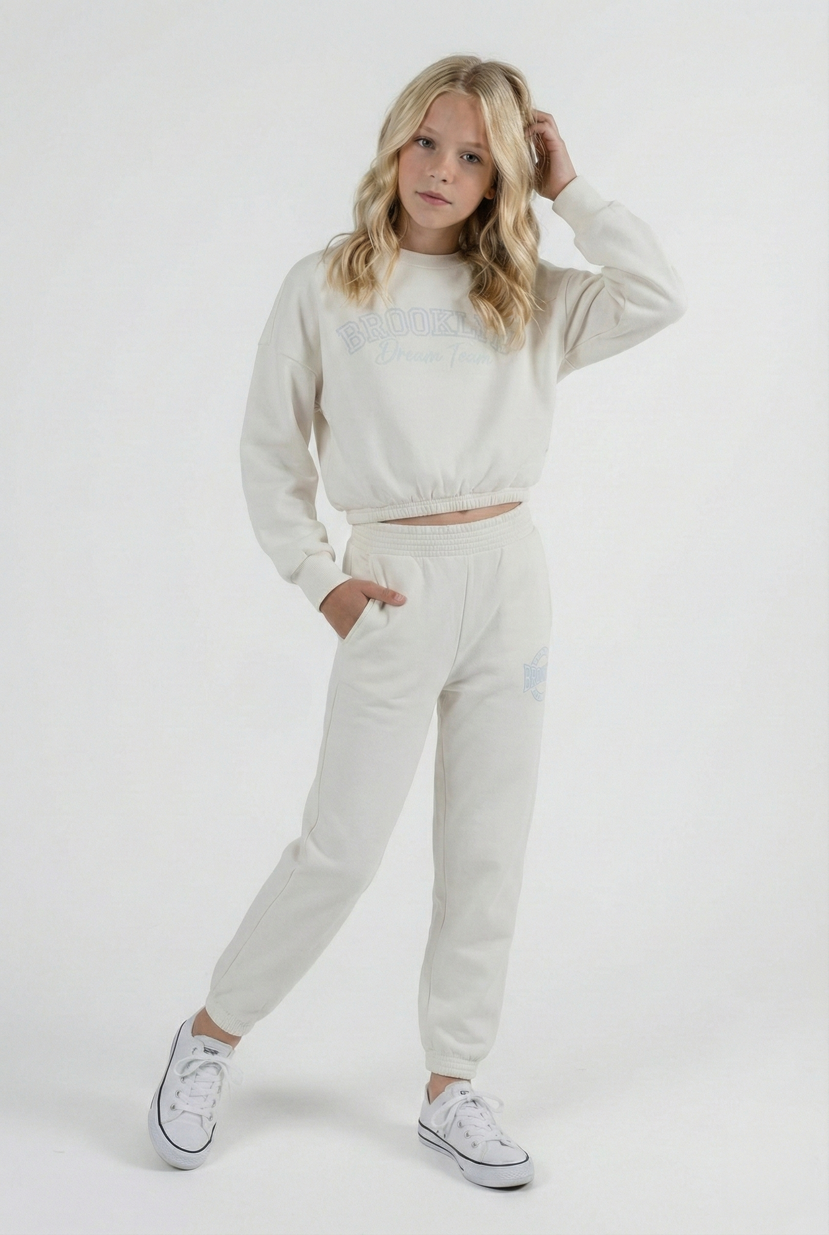 Kız Çocuk Eşofman Takımı – Sweatshirt & Jogger | 3 Renk Seçenekli