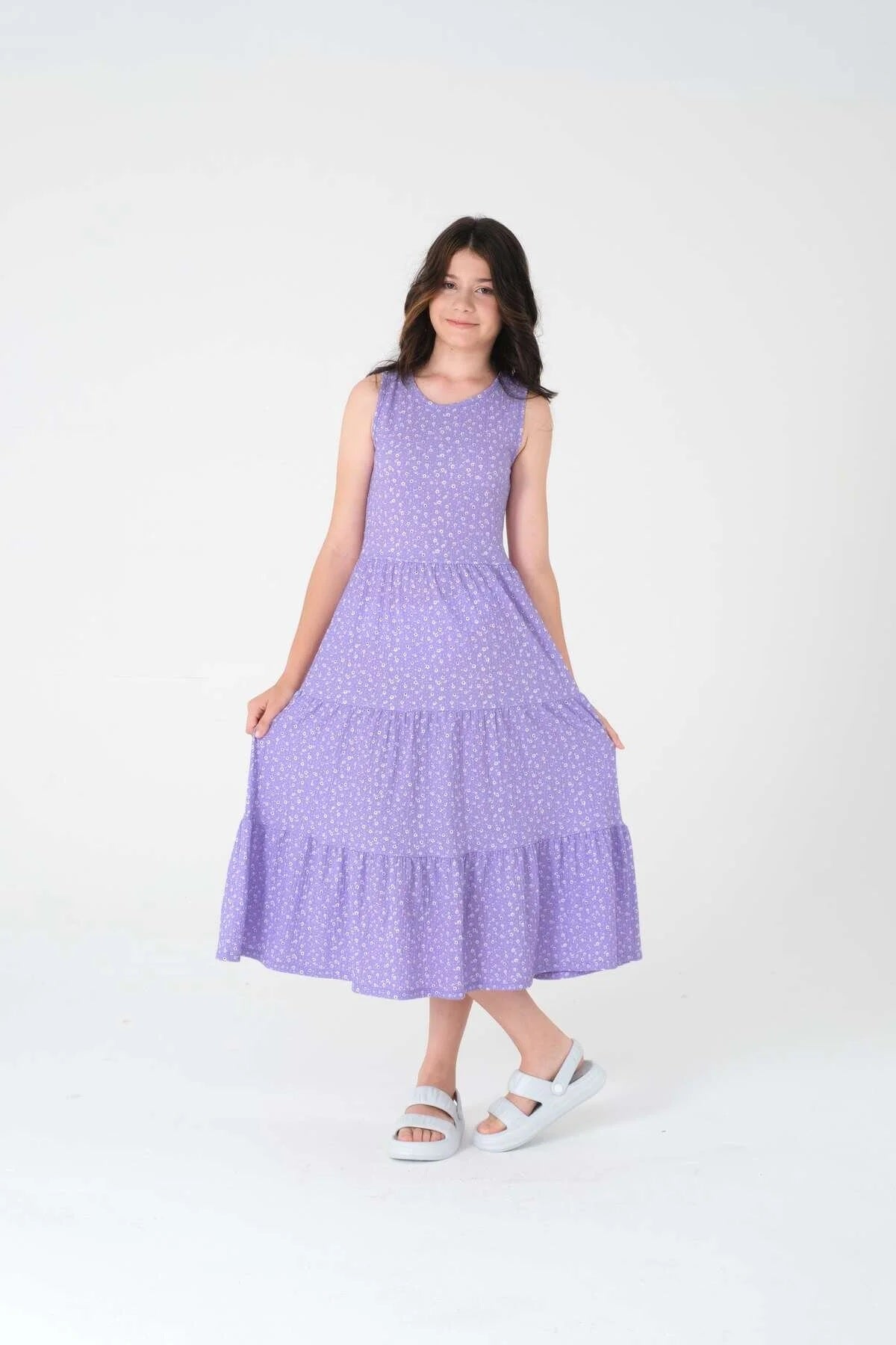 Kız Çocuk Bürümcük Elbise / Farklı Renk Seçenekleriyle