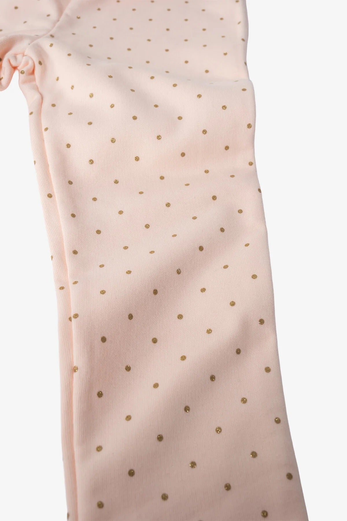 Kız Çocuk %100 Pamuk Puantiyeli Pantolon – Somon | Rahat & Modern Kesim